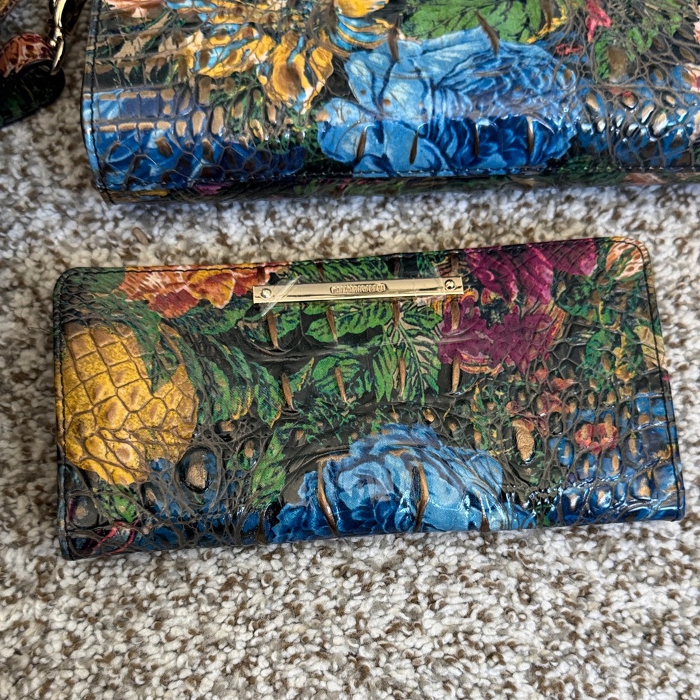 Brahmin Floral Satchel and Wallet Set - Multicolor - Picture 2 of 4